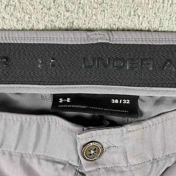 Under Armour Matchplay Performance Chino Pants Men's 38x30 Gray Athletic - Picture 3 of 8